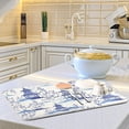 thumbnail image 6 of FREEAMG Dish Drying Mat Beautiful Vintage Pagodas Chinoiserie Style Kitchen Dish Pads Super Absorbent Dish Drying Rack Pads Safe Heat-resistant Kitchen Counter Mat,16x18 Inch, 6 of 7