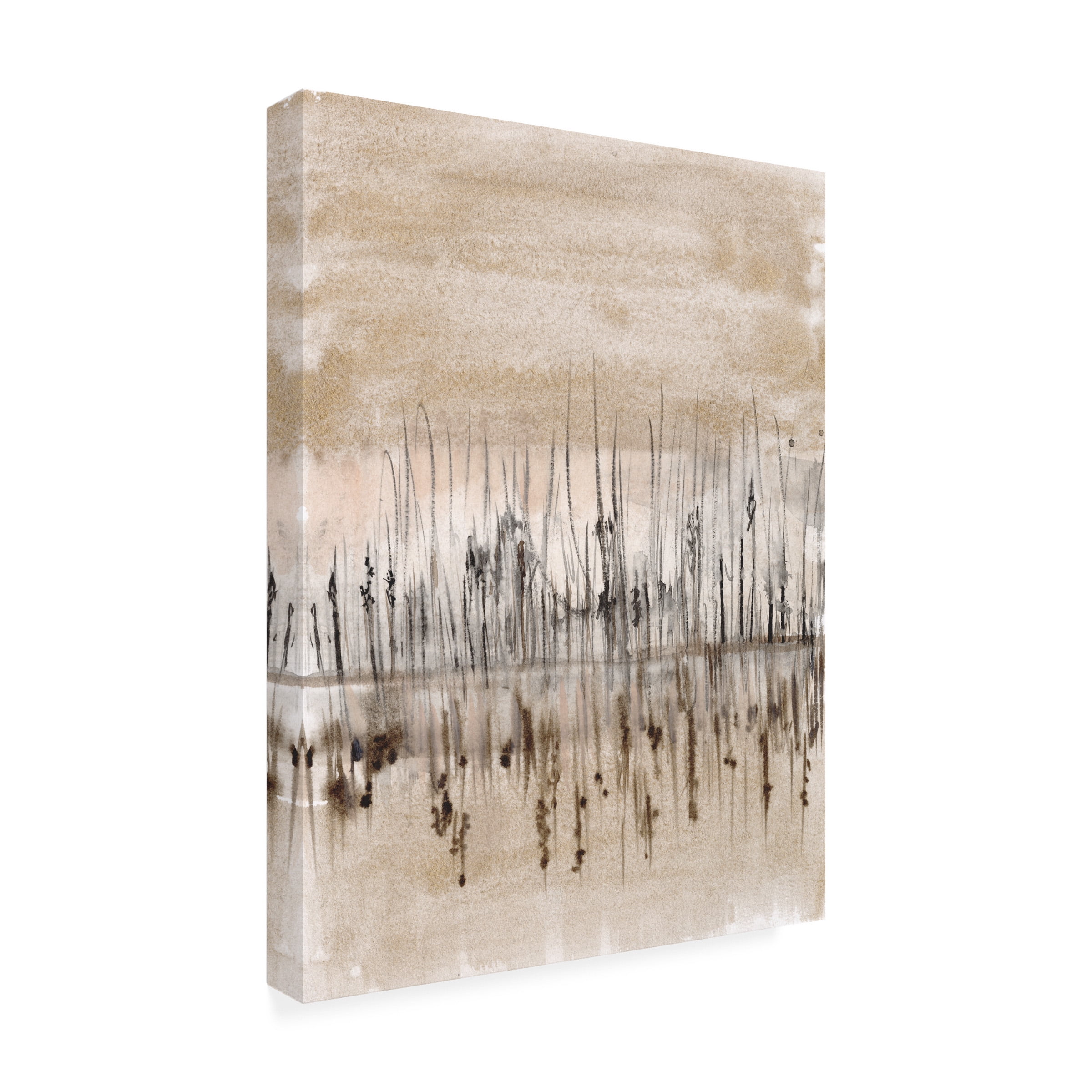 Jennifer Goldberger 'Marshline Reflection I' Canvas Art