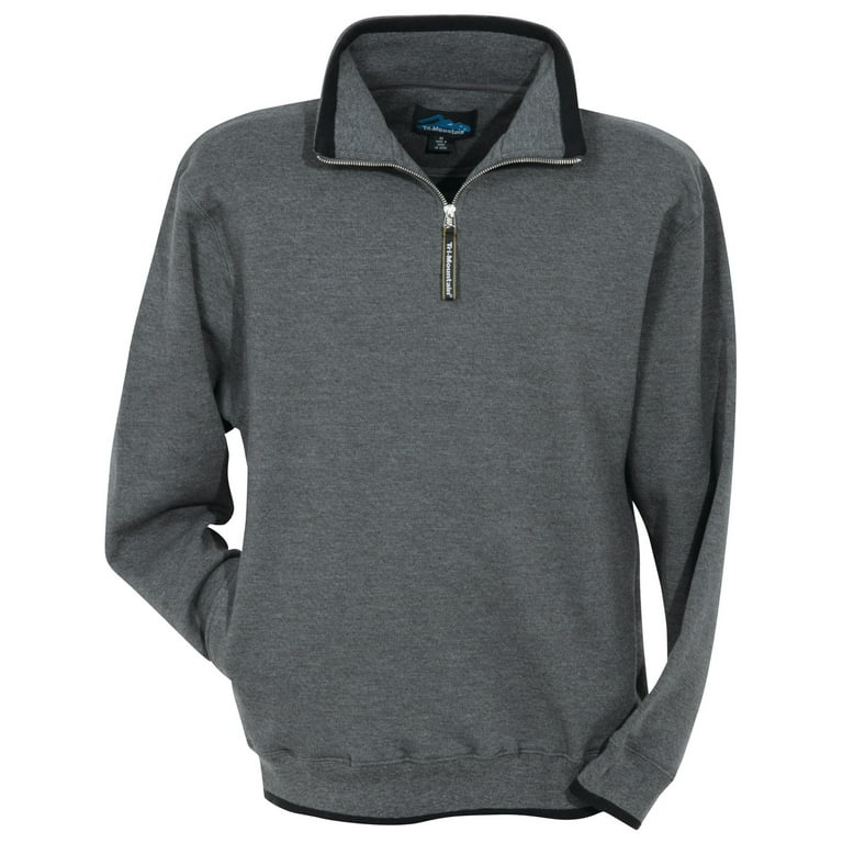 Tri Mountain Everest 682 zip fashion fleece sweatshirt X Large Dark Gray Black Walmart