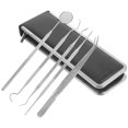 thumbnail image 1 of FELTECHELECTR 5 piezas de herramientas dentales de acero inoxidable para el cuidado bucal, kit de limpieza y blanqueamiento dental con caja., 1 of 6