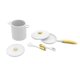 thumbnail image 4 of Utensilios de cocina para 1:12 Yotijar Olla de sopa en miniatura Juguete de cocina Blanco, 4 of 8