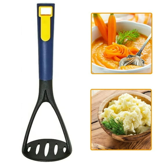 Heavy Duty Potato Masher Stainless Steel By Aminojy Potato Masher Cookware Handle Heat Spatula Spoon Tongs, Potato Smasher for Potatoe, Avocado, Sweet Potato, Beans Outlet Clearance