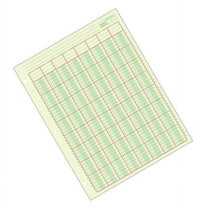 Adams® Analysis Pad, 8 1/2" x 11", 100 Pages (50 Sheets), 8 Columns, Green