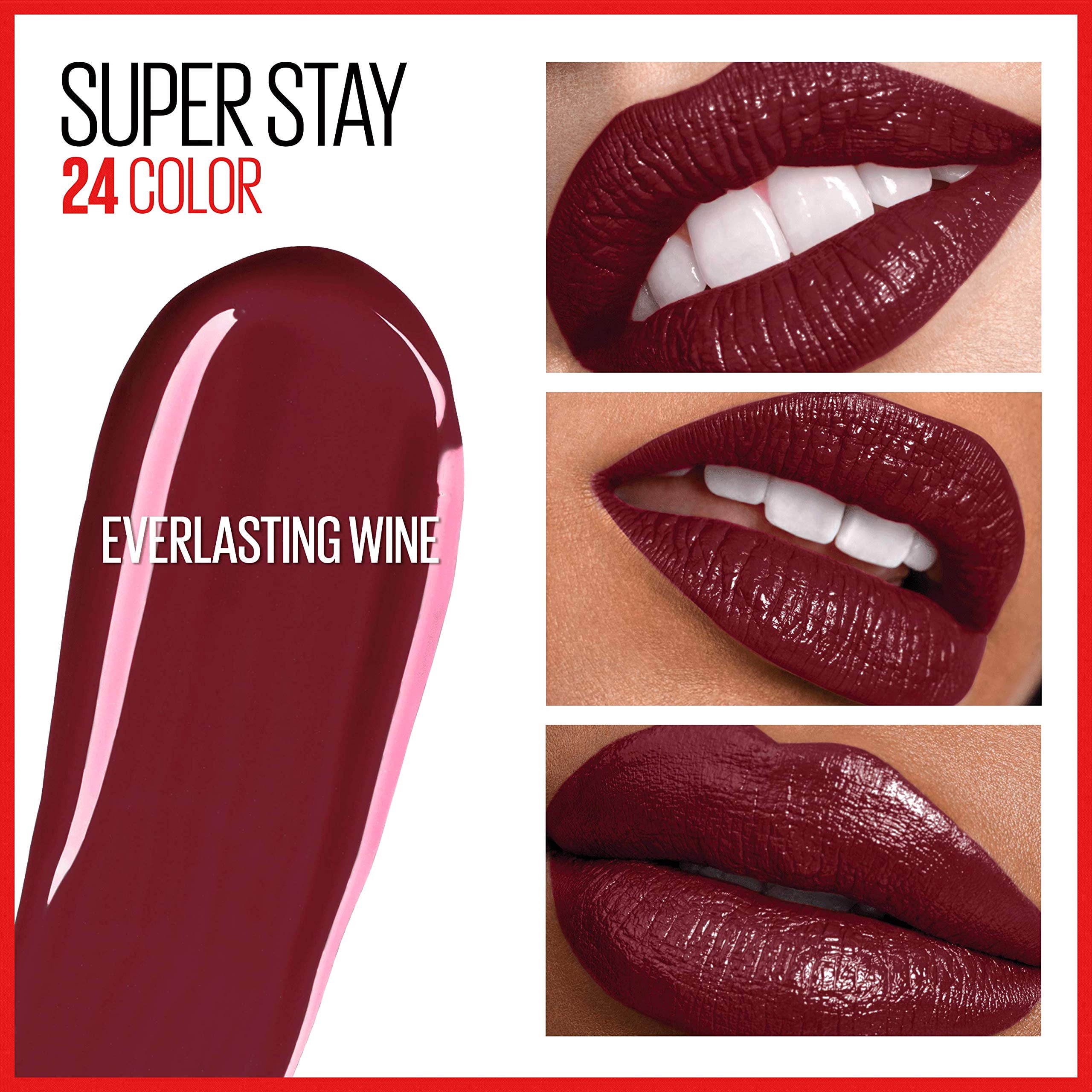 Maybelline New York Superstay 2 Step Lipcolor, Everlasting Wine, 0.14 fl oz (Pack of 3)