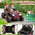 thumbnail image 6 of VIBESPARK 24V 2-Seater XL Ride on Toys with Remote Control for Toddlers, 7AH Battery Powered Ride on Electric Car for Kids w/ Metal Frame, Bluetooth, Bright LED Lights, MP3, Spring Suspension, Red, 6 of 8