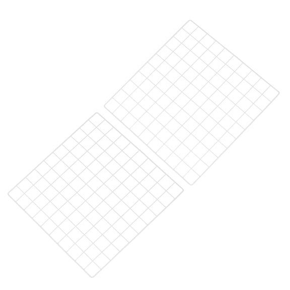 Uxcell 20"x20" Wire Grid Panel, 2 Pcs WWall Grid Decorative Board Photo Display for Home Office Wedding, White