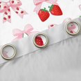 thumbnail image 4 of Feelyou Kawaii Buffalo Bowknot Black Out Curtains, Fashion Ribbon Strawberry Curtains Pack of 2 (42x63 Each), Princess Pink Cartoon Bedroom Curtains, Window Curtains Decor, 4 of 6