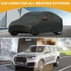 thumbnail image 2 of Funda para auto impermeable para todo clima, protección exterior completa contra el sol y la lluvia, con tiras reflectantes, negra para Tesla Model Y, 2 of 7
