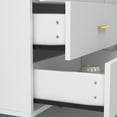 thumbnail image 2 of MONSLIPA Modern Storage Dresser for Bedroom, 6-Drawer Organizer Closet Hallway, White, 2 of 7