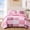 Pink, variant on 2/3pcs Pastoral Floral Patchwork Quilted Bedspread Set, 1 Quilt + 1 or 2 Pillowcases, All-Season, Reversible And Machine Washable(Blue,King)