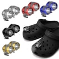 thumbnail image 1 of Faros Plástico Croc Pequeña Luz Accesorios De Zapatos Divertidos Para Correr Y Acampar Usb Recargable, 1 of 5