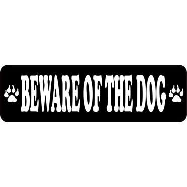 10in x 3in Beware Of The Dog Magnet Magnetic Caution Sign  Magne