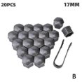 thumbnail image 1 of 20pcs 17mm/19/21mm Car Wheel Nut Caps Abs Auto Trim Tyre Wheel Nut Cover Screw Bolt Protection Covers Screw Protector, 1 of 3