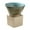 Blue, variant on CSChome Crude Pottery Funnel Coffee Cup 100ML Crude Pottery Funnel Coffee Cup with Base Handmade Japanese Style Latte Cappuccino Tea Espresso Tapered Mug (Heat resistant)