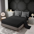 thumbnail image 5 of Erosebridal Bohemian Aztec Bedding Comforter Set, Zebra Print King Bedding Sets, White Black, Black Reversible 7-Piece, 5 of 6