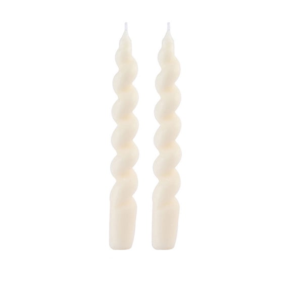 YAWUBT 1 Pack 7 Inch Spiral Taper Candles, Scented Dripless Twisted Fat Candlesticks for Home Décor Party Halloween Celebrations
