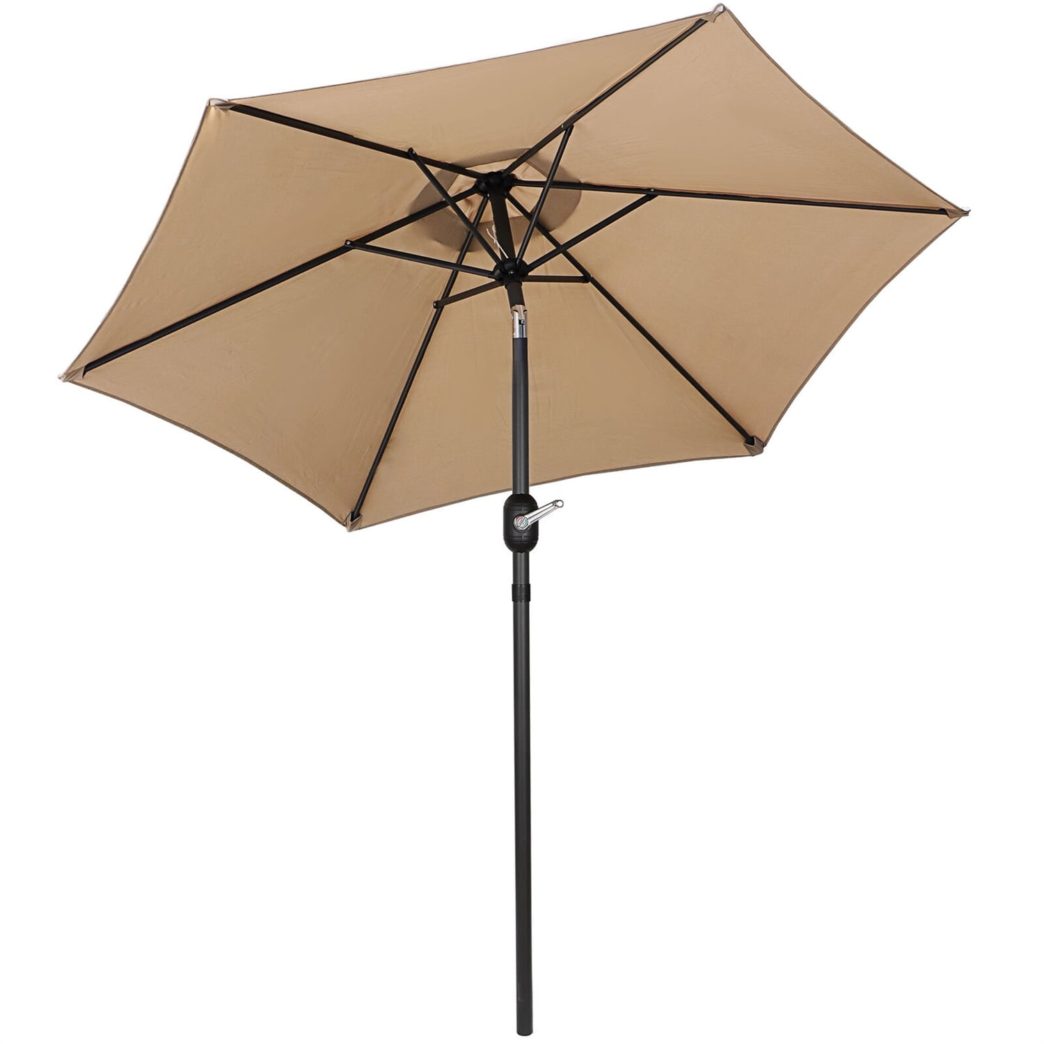 Patio Umbrella, 7.5ft Outdoor Tilt Table Umbrellas with Crank Lifting System and Easy Tilt