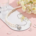 thumbnail image 5 of DIY Pearl Beaded Chain Jewelry Set Making Kit Including Plastic Pearl Beaded Brass Chains Open Jump Rings Stainless Steel Color Chain: 2x1.2x0.4mm, 5 of 6