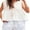 White, variant on Rdhnmea Women Tank Tops Solid Color Tie-Up Front Casual Vests Streetwear