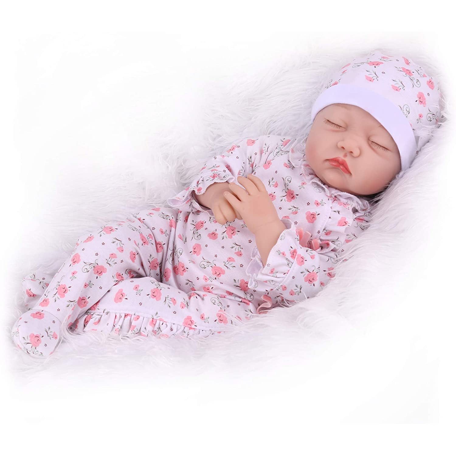 CHAREX Sleeping Reborn Baby Dolls Girl,22 Inch Realistic Baby Reborn
