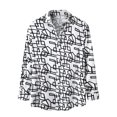 thumbnail image 1 of Top de camisa a rayas de manga larga con cuello levantado y bolsillo lateral único para otoño e invierno para hombre Pompotops oipoqjl50853, 1 of 9