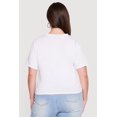 thumbnail image 4 of Women's Plus Size Distressed London Graphic Knot Front Tee, 4 of 4