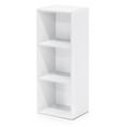 thumbnail image 4 of Furinno Luder Engineered Wood 3-Tier Open Shelf Bookcase in White/Pink, 4 of 6