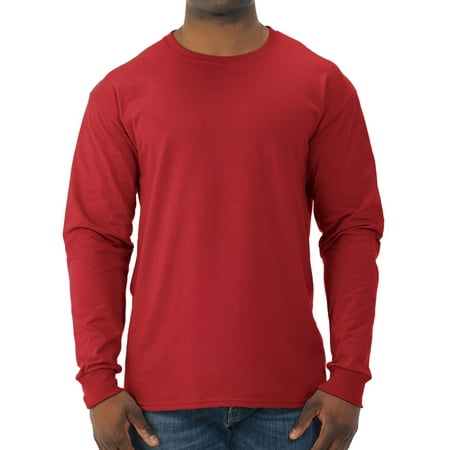Jerzees Ringer Tee - Big Men’s Dri-Power Long Sleeve Crewneck T Shirt
