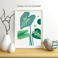 thumbnail image 4 of Green Botanical Wall Art Print Set of 4 Tropical Leaves Plants Pictures Print Poster Modern Artwork Nature Plant for Livingroom Bedroom Bathroom Home Office Kitchen, 4 of 7