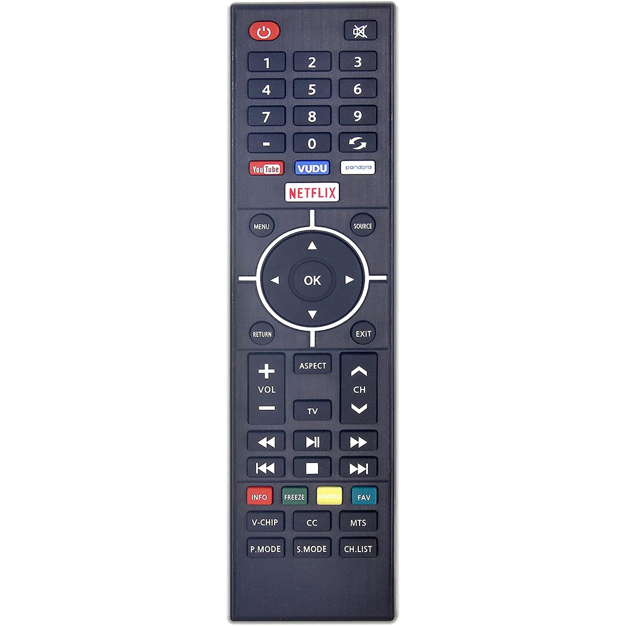 Westinghouse Version 1 TV Remote Control w/ Netflix YouTube Keys for WD40FB2530