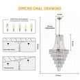 thumbnail image 3 of AFANQI 21 inch gold modern crystal chandelier, 6 tier luxury duplex k9 crystal   chandelier, living room, duplex, 3 of 11