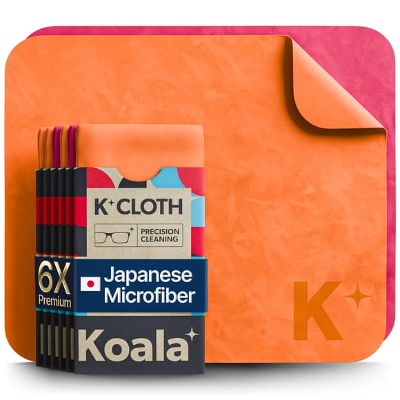 Paño de limpieza Koala Lens de microfibra japonés rosa y naranja