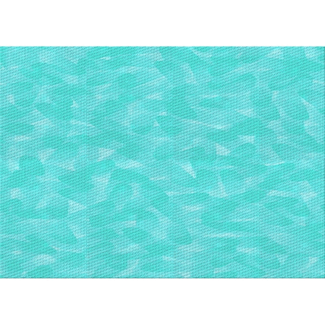 Ahgly Tapis Rectangulaire Lavable en Machine Intérieur Turquoise Bleu Vif, 6 Pieds x 9 Pieds