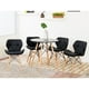 thumbnail image 2 of Set 4 Sillas Tipo Eames Tapizada Acolchonada Comedor Moderno negro 6.49 pulg Pido Todo E-SEAOM-BK, 2 of 8