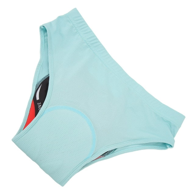 Men's Cycling Underwear 3D Silicone Padded Breathable Quick Dry Elastic Biking Shorts Briefs For Outdoor Road Riding Light Blue