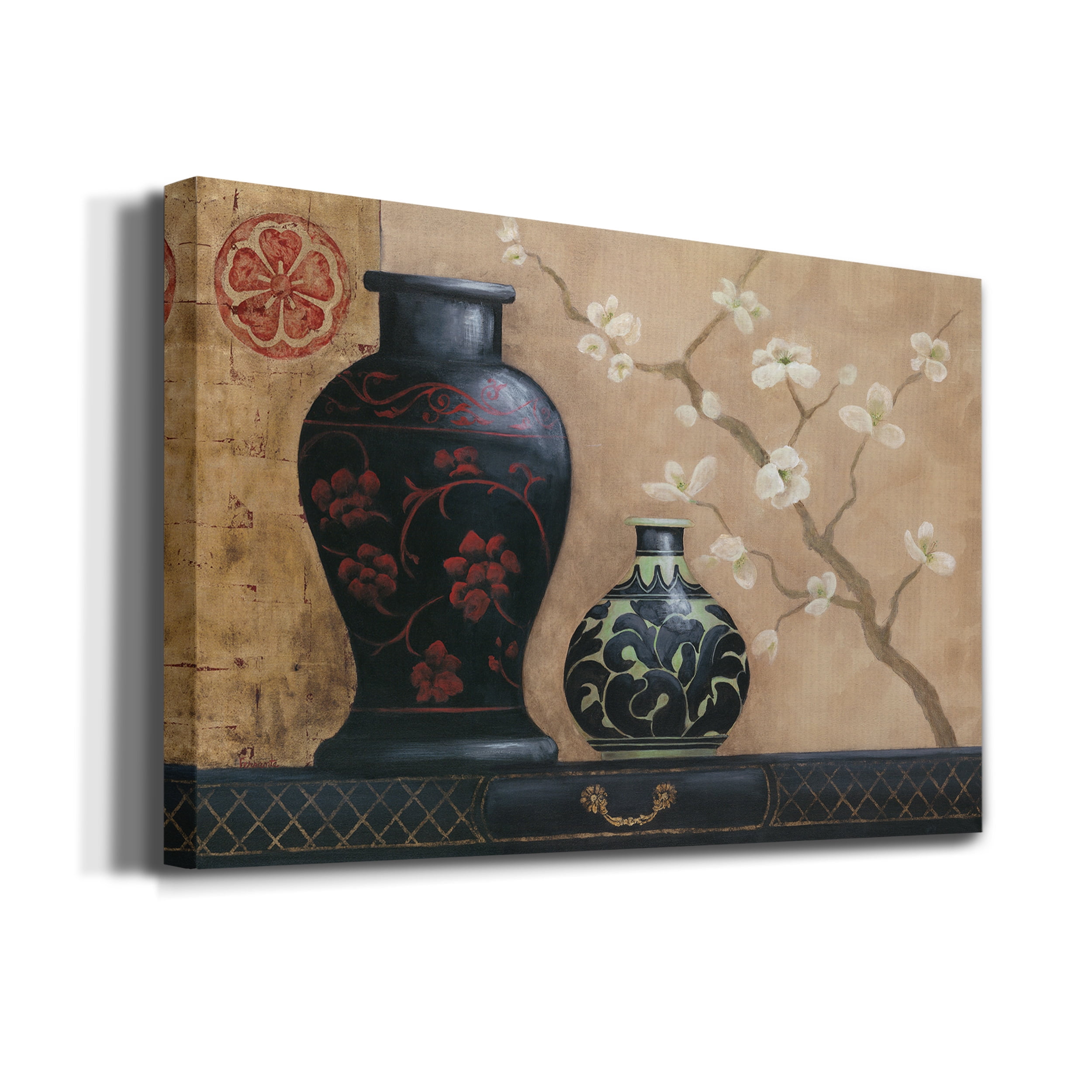 Asian Calm I Premium Gallery Wrapped Canvas - Ready to Hang - Set of 2 - 40 x 60 Each