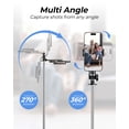 thumbnail image 2 of FrSara 71" Extendable Phone Tripod & Selfie Stick - Portable Stand for iPhone/Android, Selfie/Video Recording/Vlog-, 2 of 8