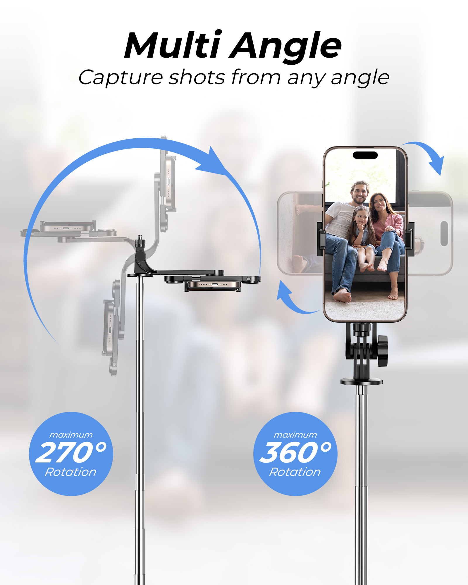 FrSara 71" Extendable Phone Tripod & Selfie Stick photo 2
