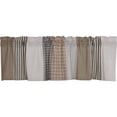 thumbnail image 4 of VHC Brands Ashmont Farmhouse Patchwork Kitchen, Living Room Curtain Topper Valance 19x72, 4 of 8