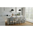 thumbnail image 5 of Pemberly Row Set of 2 X-Back Counter Stools in Antique White, 5 of 5