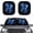 Blue Butterfly Print, variant on Pzuqiu 2 Pack Patriotic 250 Years of Freedom Car Front Windshield Sun Shade Foldable UV and Heat Blocking Easy to Install Universal 28.5x25.5 Inch Fits Most Sedans SUVs Trucks