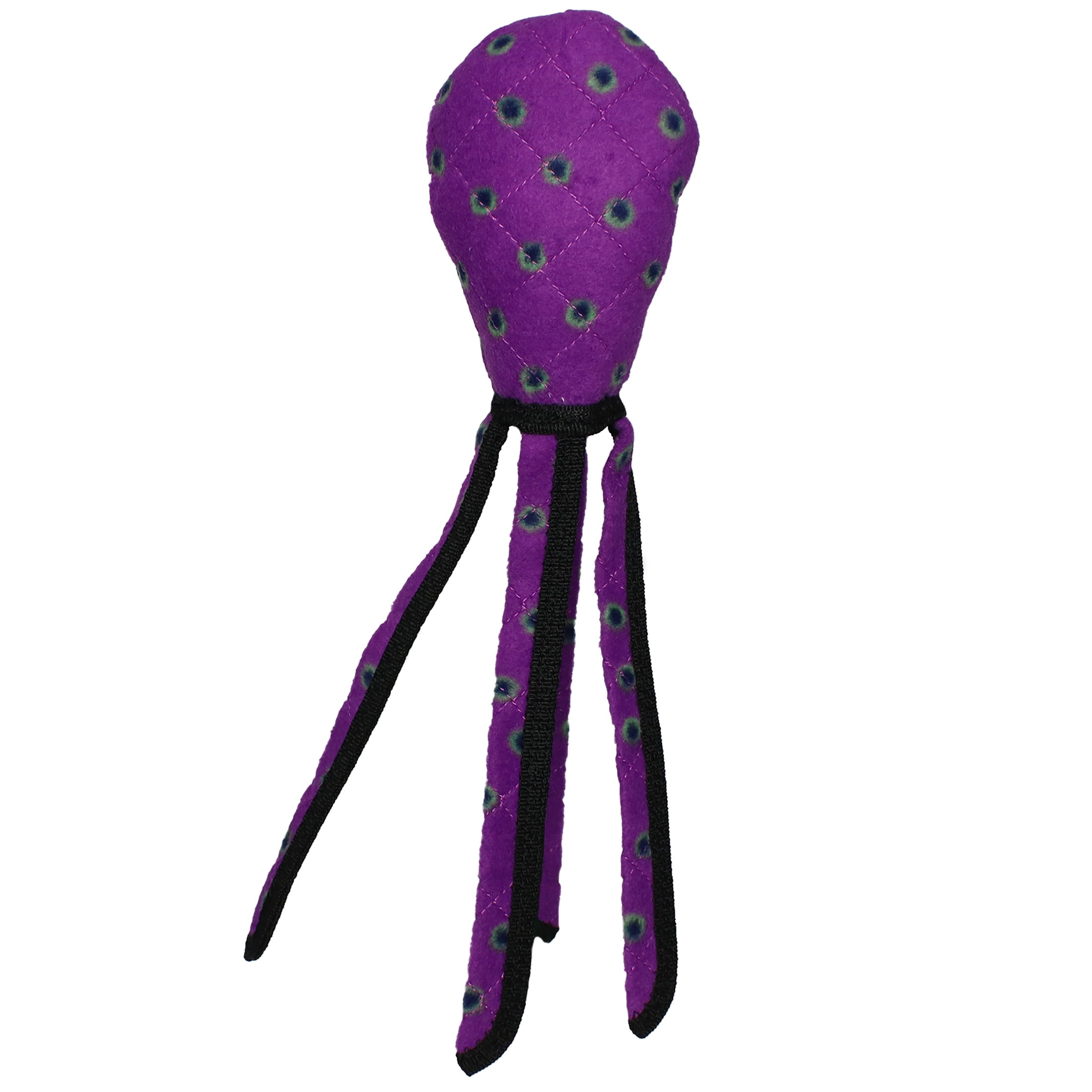 Tuffy Ocean Creature Squid Purple Durable Plush Squeaky Dog Toy