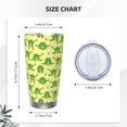 thumbnail image 4 of Vsdgher Funny Frogs 20 Oz Stainless Steel Vacuum Insulated, Travel Mug Coffee Cup for Home, Office, Outdoor Works Great for Ice Drinks and Hot Beverage -Straw Two-piece Set, 4 of 8