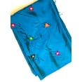 thumbnail image 2 of Mirayan India Pure Silk Hand Embroidery Scarf with Mirror Glass Embroidery, Blue, 2 of 5