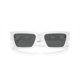 thumbnail image 5 of Anteojos de Sol Versace Rectangulares con Montura Blanca y Lentes Gris Oscuro 54 mm, 5 of 5
