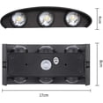 thumbnail image 2 of 6W LED Indoor Wall Light Modern Wall Lamp, IP65 Waterproof Aluminum Outdoor Wall Lights, Up Down Spot Lamp for Living Room Bedroom Hall Staircase Corr, 2 of 5