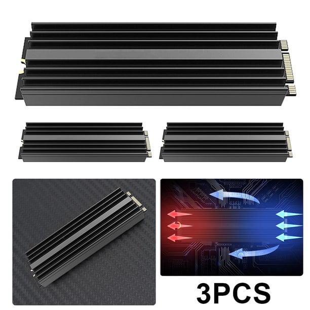 Disco Duro Estado Sólido NVME Disipador Calor Disco Duro Radiador Aluminio (negro)