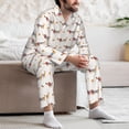 thumbnail image 7 of Sikiie Dachshund Dog Puppy Mens Pajama Set, Soft Warm Long Sleeve Sleepwear, Cozy Button-Down Pjs for Men-X-Large, 7 of 7