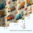 thumbnail image 6 of Cartoon Construction Vehicles Signs Beige Pattern Shower Curtain 36"x72" ,Bathroom Decorative Shower Curtains Set with 12 Hooks,Modern Waterproof Washable Shower Curtain, 6 of 6