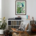 thumbnail image 4 of Art.com Pretty Peacock II Art Print by Julia Purinton, Brown Frame Wall Art, 32" x 44", 4 of 5